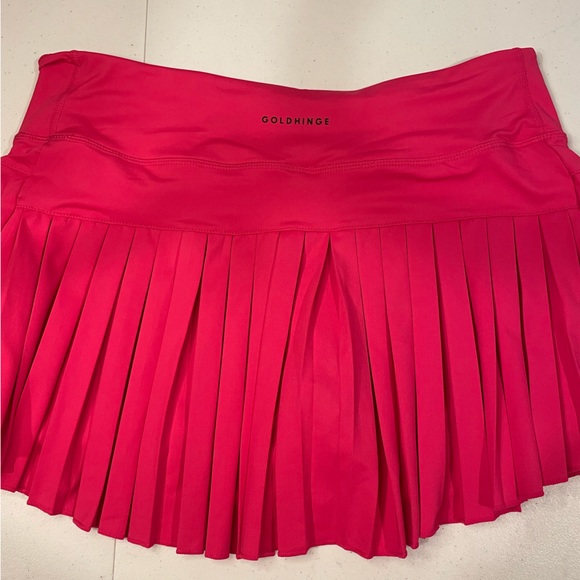 God Hinge Skirts Gold Hinge Hot Pink Pleated Tennis Skirt Poshmark